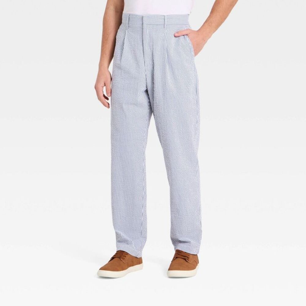 Goodfellow & Co - Men's Seersucker E-Waist Trousers - Goodfellow & C Blue